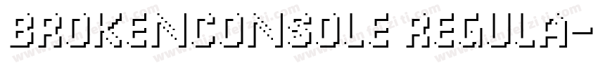 BrokenConsole Regula字体转换
